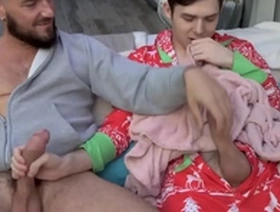 Stepdad caught stepson masturbating