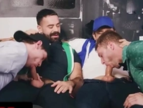 Stepsons benjamin blue & edward terrant have a naughty plan to sneak out for a party - twink trade
