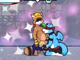 Oh so hero [gay hentai game pornplay] ep.13 public beach furry with huge cum overload