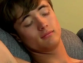 Adorable twink lets his friend fuck his little ass bareback