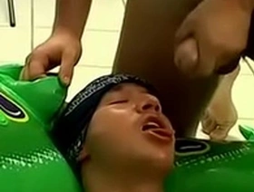 Black men piss straight gay Soaking Krist Cummings!